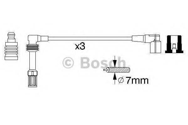 BOSCH 0356912947 Комплект дротів запалювання