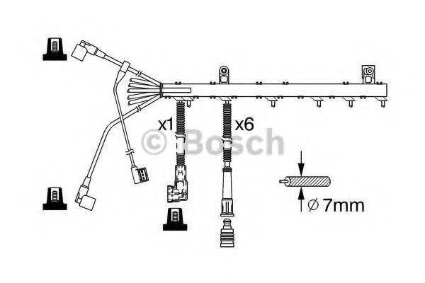 BOSCH 0986356365 Комплект дротів запалювання