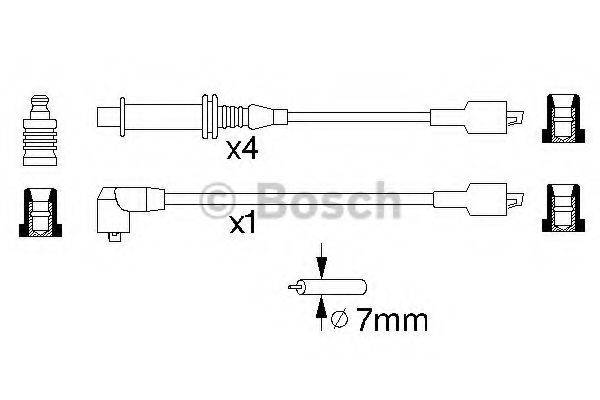 BOSCH 0986356769 Комплект дротів запалювання