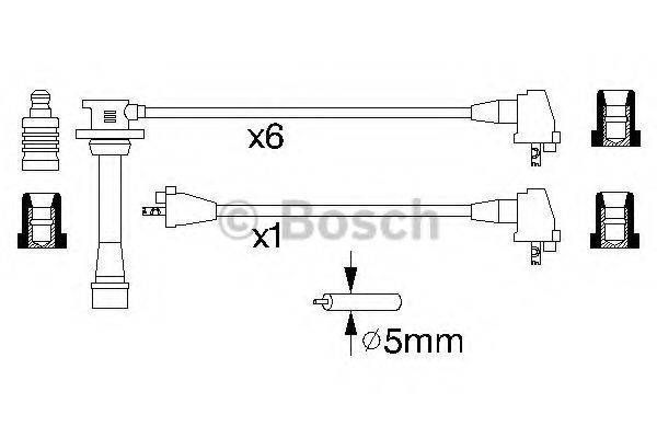 BOSCH 0986356926 Комплект дротів запалювання