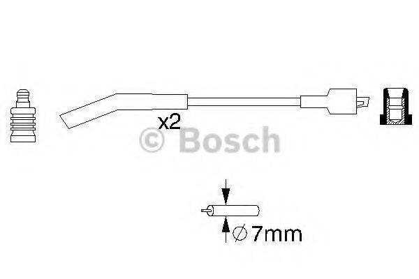 BOSCH 0986357085 Комплект дротів запалювання