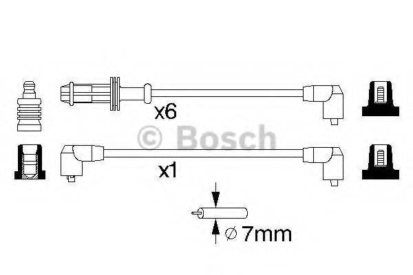 BOSCH 0986357120 Комплект дротів запалювання