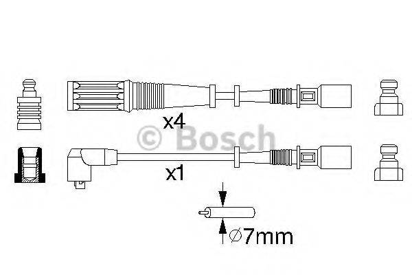 BOSCH 0986357130 Комплект дротів запалювання