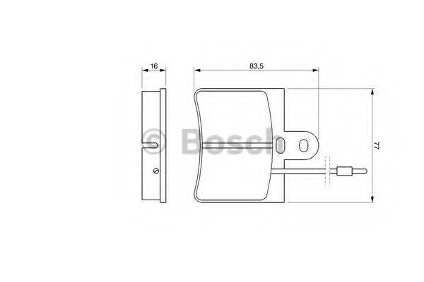 BOSCH 0986424025 Комплект гальмівних колодок, дискове гальмо