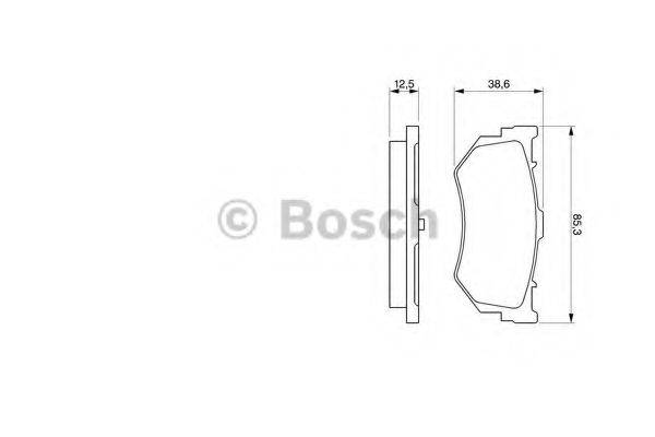 BOSCH 0986460992 Комплект гальмівних колодок, дискове гальмо