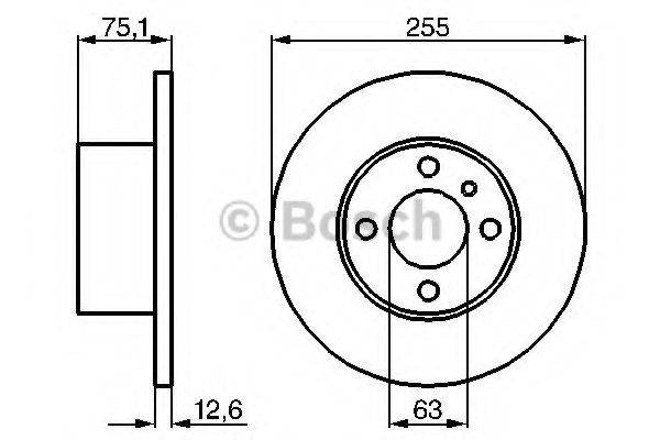 BOSCH 0986478032 гальмівний диск