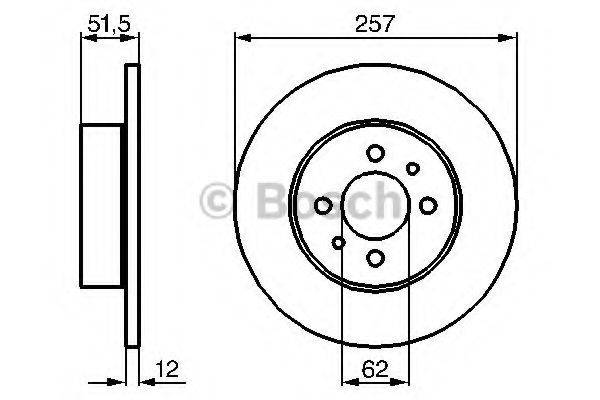 BOSCH 0986478066 гальмівний диск