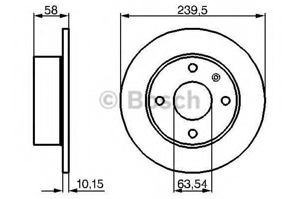 BOSCH 0986478072 гальмівний диск