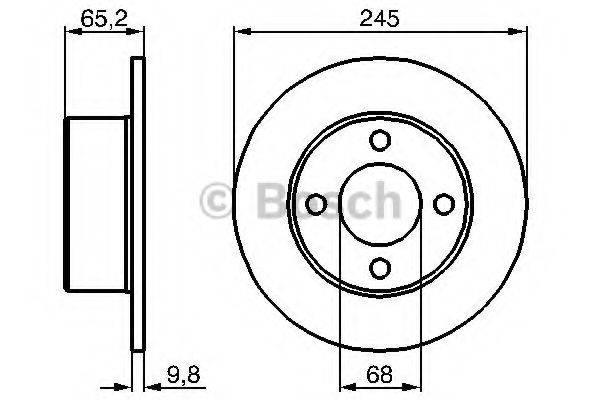 BOSCH 0986478073 гальмівний диск