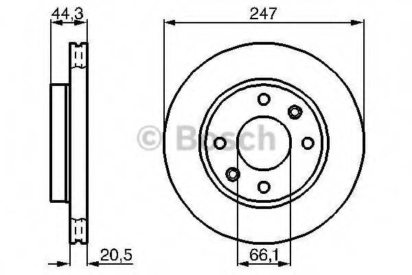 BOSCH 0986478211 гальмівний диск