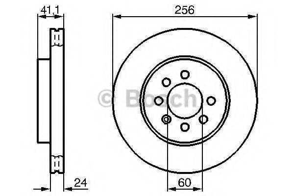 BOSCH 0986478286 гальмівний диск