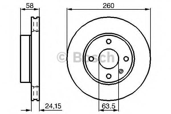 BOSCH 0986478346 гальмівний диск