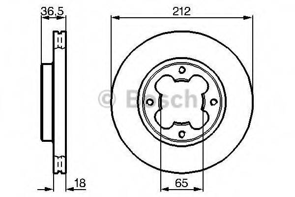 BOSCH 0986478392 гальмівний диск