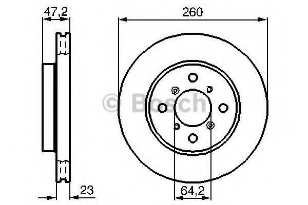 BOSCH 0986478415 гальмівний диск