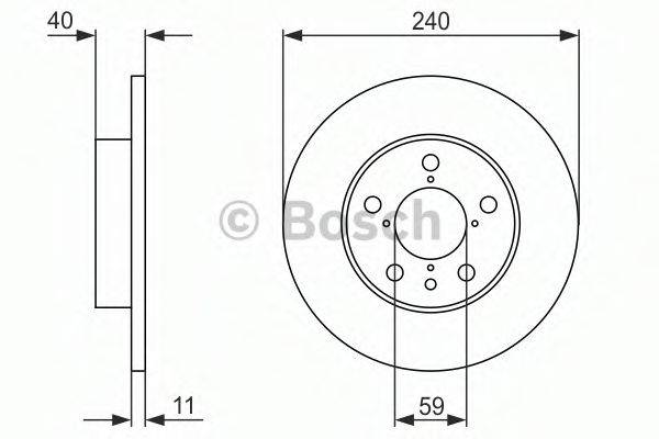 BOSCH 0986478444 гальмівний диск