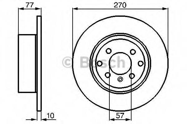 BOSCH 0986478504 гальмівний диск