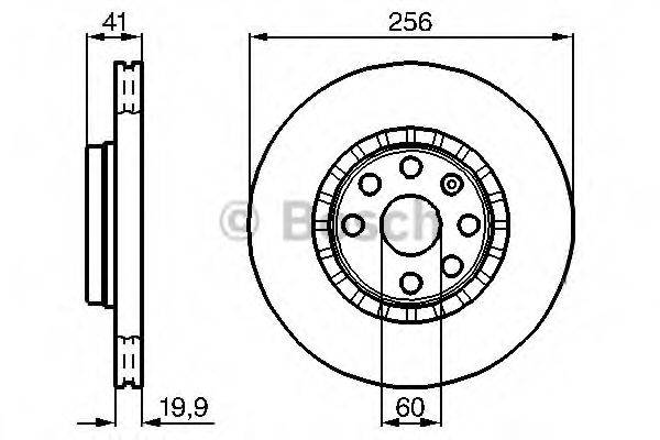 BOSCH 0986478535 гальмівний диск