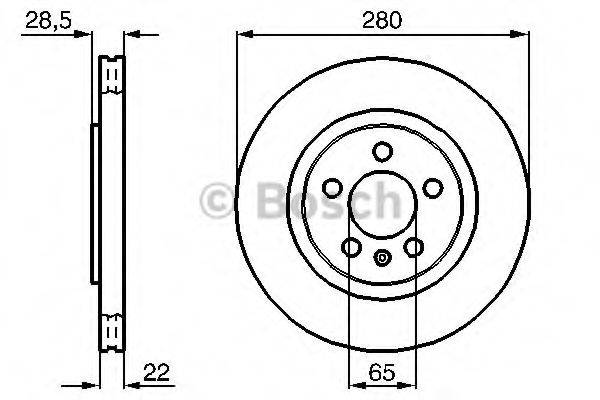 BOSCH 0986478542 гальмівний диск