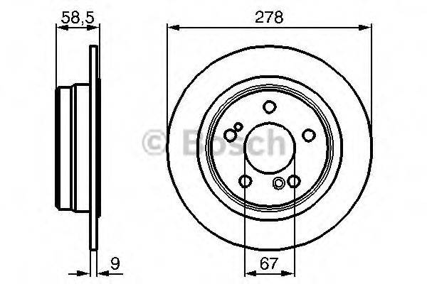 BOSCH 0986478565 гальмівний диск