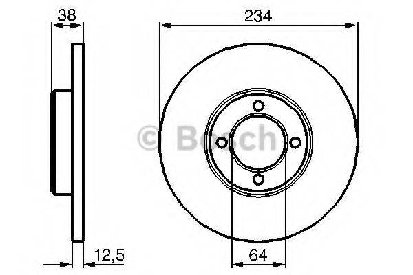 BOSCH 0986478661 гальмівний диск