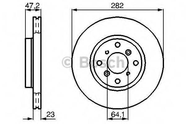 BOSCH 0986478681 гальмівний диск