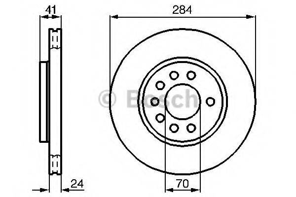 BOSCH 0986478717 гальмівний диск