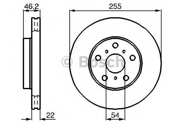 BOSCH 0986478725 гальмівний диск