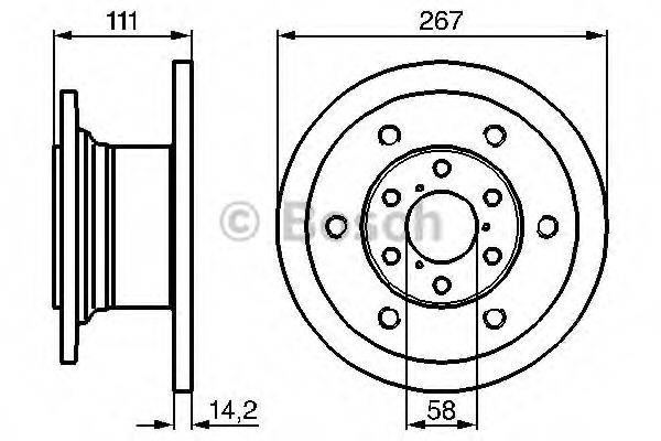 BOSCH 0986478742 гальмівний диск