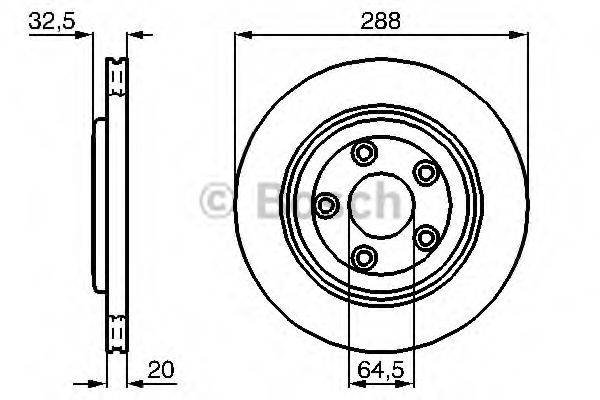 BOSCH 0986478777 гальмівний диск