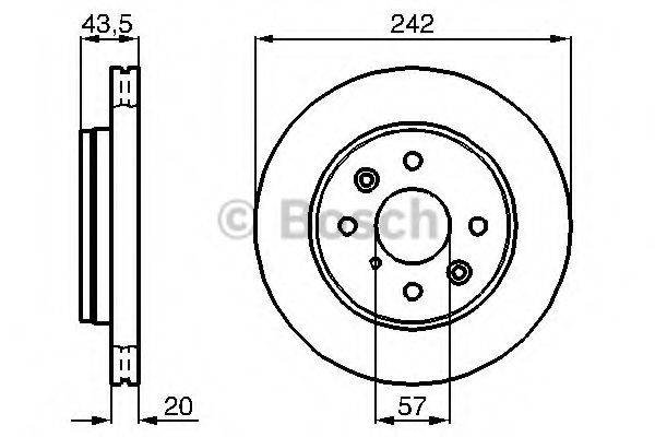 BOSCH 0986478781 гальмівний диск