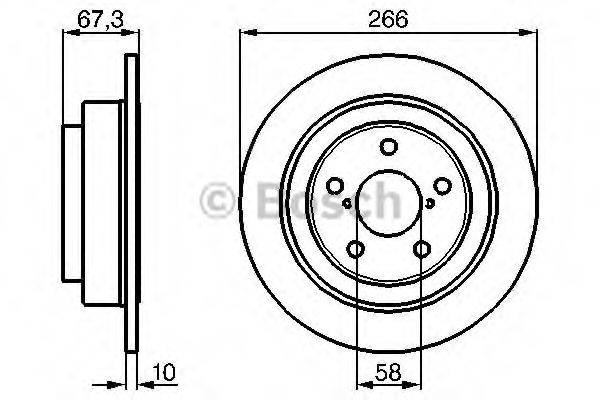 BOSCH 0986478799 гальмівний диск