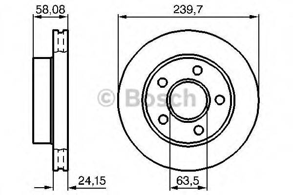 BOSCH 0986478828 гальмівний диск