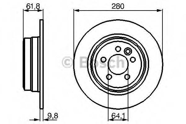 BOSCH 0986478837 гальмівний диск