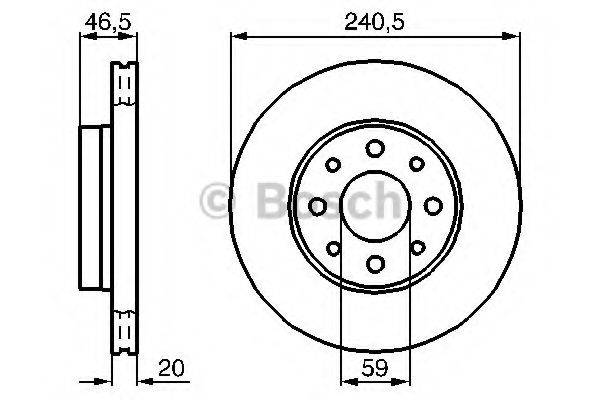 BOSCH 0986478878 гальмівний диск