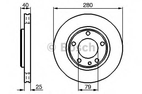 BOSCH 0986478890 гальмівний диск