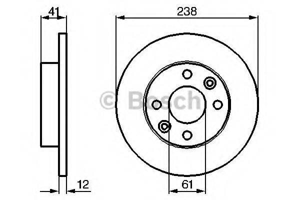 BOSCH 0986479165 гальмівний диск