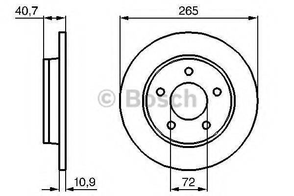 BOSCH 0986479C77 гальмівний диск