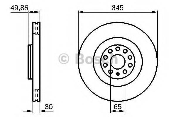 BOSCH 0986479204 гальмівний диск