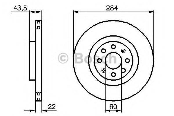 BOSCH 0986479B90 гальмівний диск