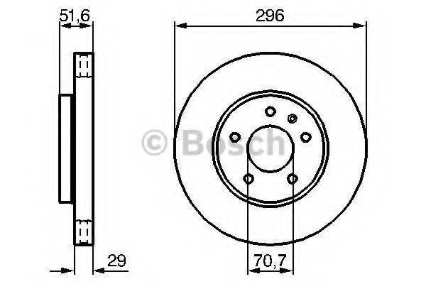 BOSCH 0986479267 гальмівний диск