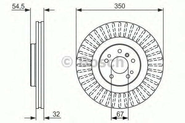 BOSCH 0986479329 гальмівний диск