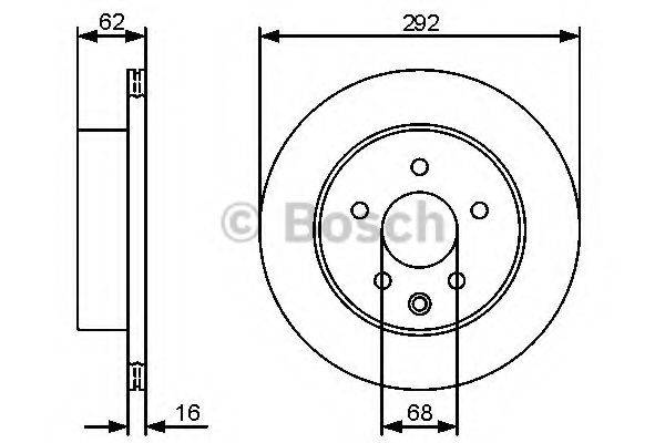 BOSCH 0986479C12 гальмівний диск