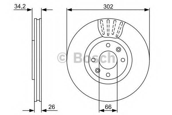 BOSCH 0986479548 гальмівний диск