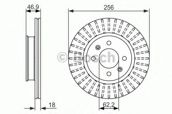 BOSCH 0986479577 гальмівний диск