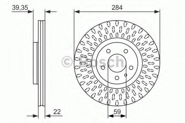 BOSCH 0986479588 гальмівний диск