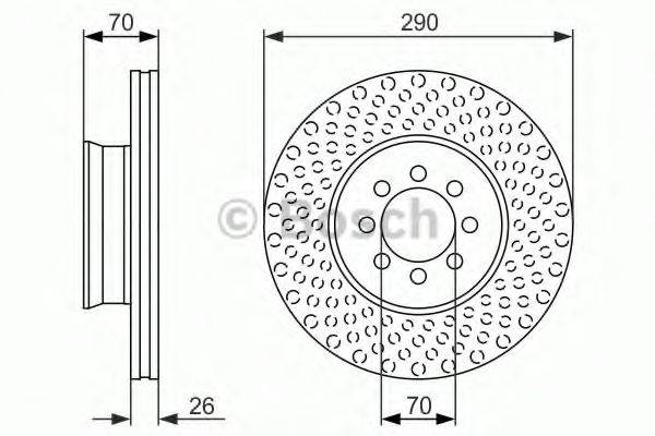 BOSCH 0986479602 гальмівний диск