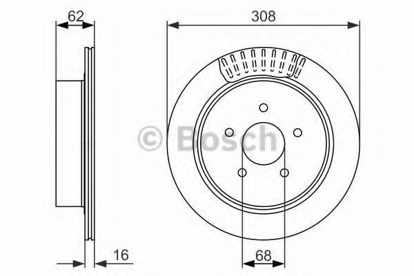 BOSCH 0986479606 гальмівний диск