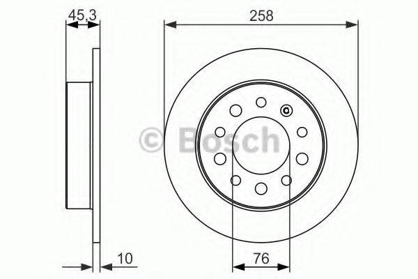 BOSCH 0986479697 гальмівний диск