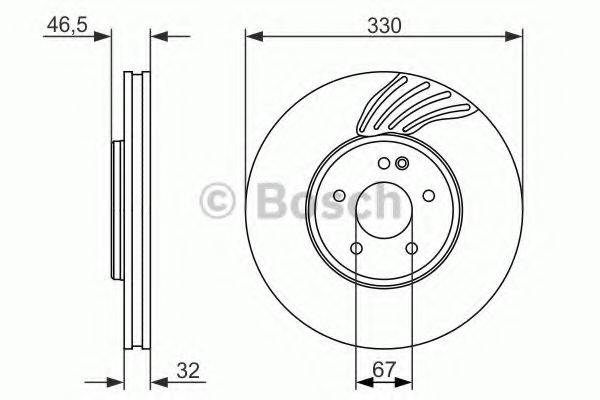 BOSCH 0986479719 гальмівний диск