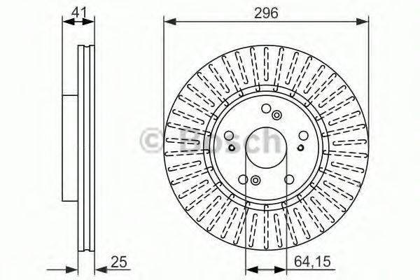 BOSCH 0986479744 гальмівний диск